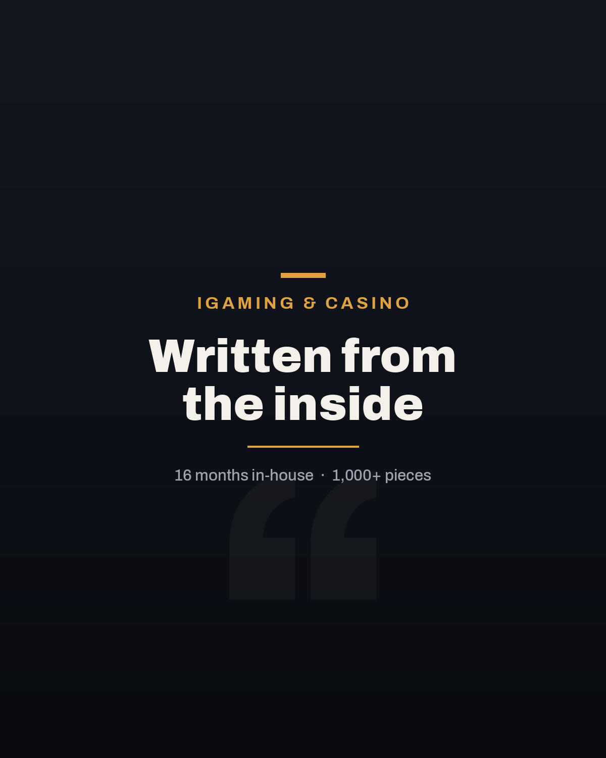 CoinCasino Michael Morrow iGaming SEO writer iGaming SEO content writer, CoinCasino page by Michael Morrow